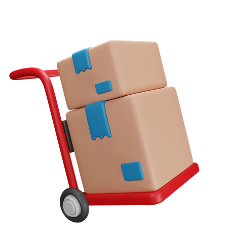 Chariot logistique  3D Icon