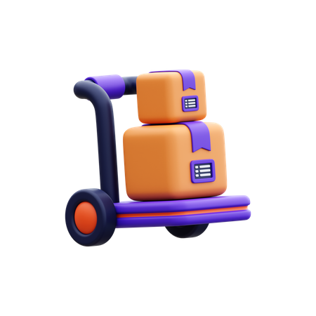 Chariot logistique  3D Icon