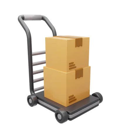 Chariot logistique  3D Icon