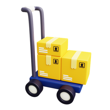 Chariot logistique  3D Icon