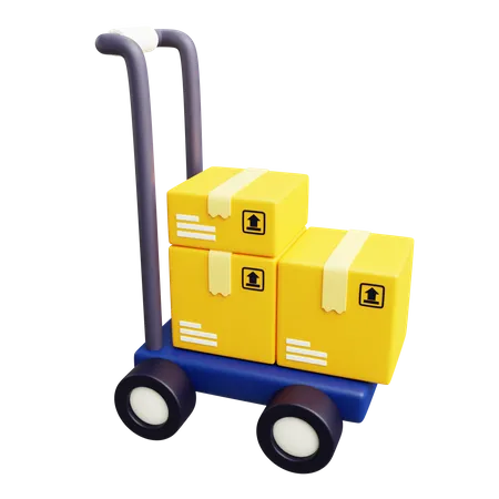 Chariot logistique  3D Icon