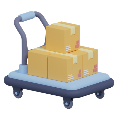 Chariot logistique  3D Icon