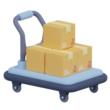 Chariot logistique  3D Icon