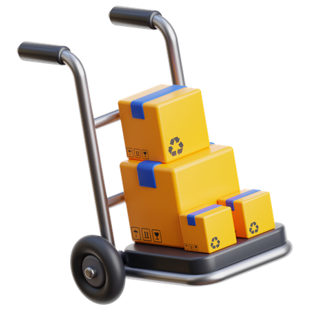 Chariot logistique  3D Icon