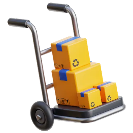 Chariot logistique  3D Icon