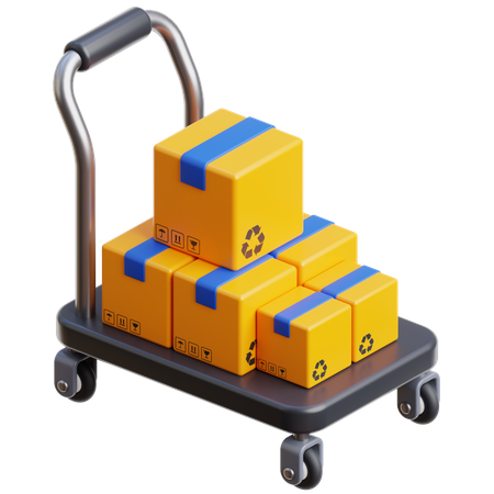 Chariot logistique  3D Icon