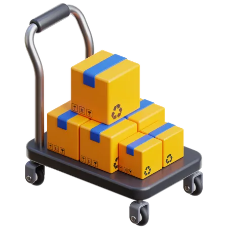 Chariot logistique  3D Icon