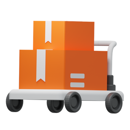 Chariot logistique  3D Icon