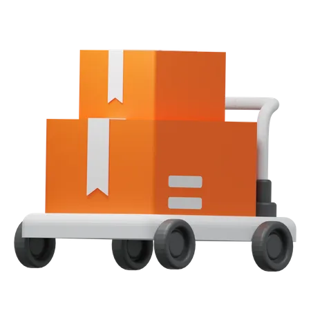 Chariot logistique  3D Icon