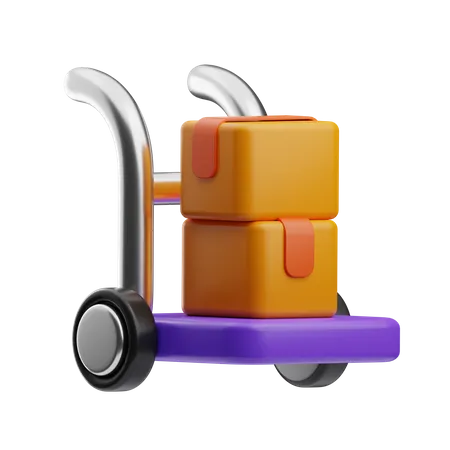 Chariot logistique  3D Icon