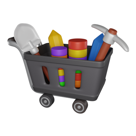 Outils de chariot  3D Icon