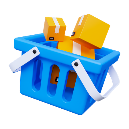 Chariot de produits  3D Icon