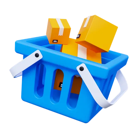 Chariot de produits  3D Icon