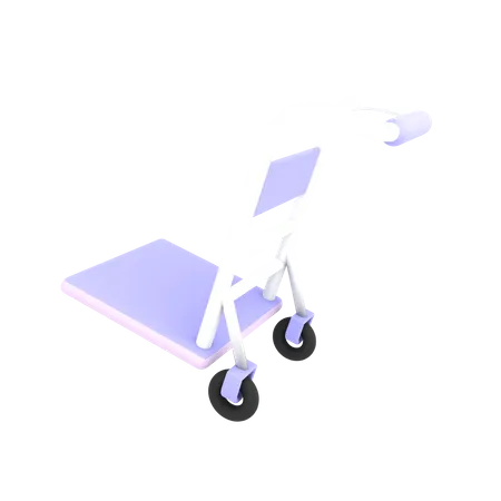 Chariot vide  3D Icon