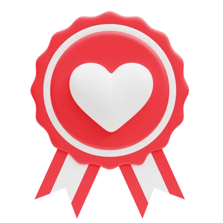 Charity Badge  3D Icon