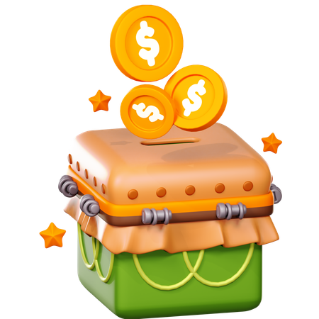 Charity Box  3D Icon