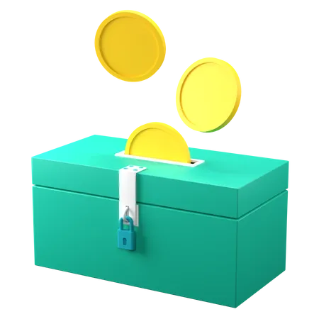 Illustration Of A Charity Box For A Ramadan Event 3D Icon