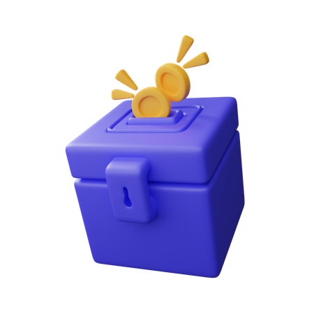 Charity box  3D Icon