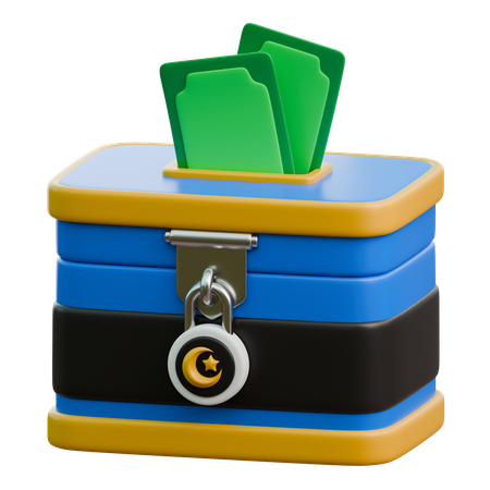 Charity Box  3D Icon