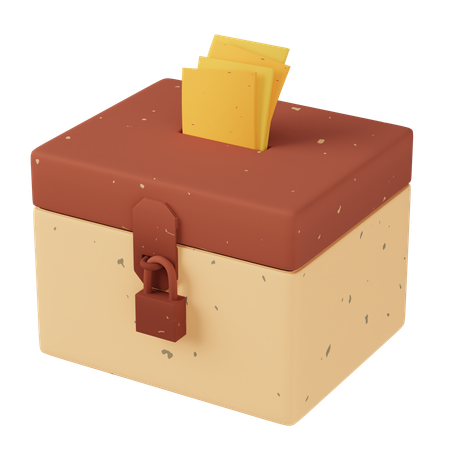 자선 상자  3D Icon