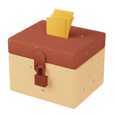 자선 상자  3D Icon