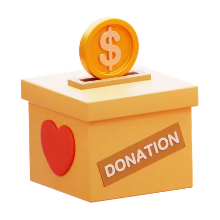 Charity Box  3D Icon