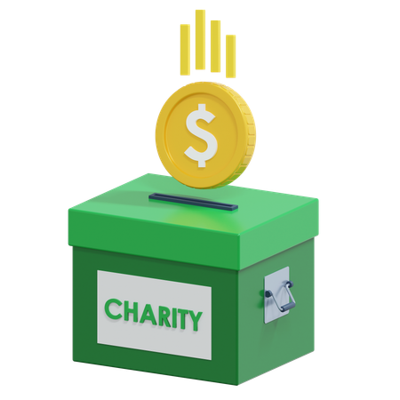 Charity Box  3D Icon