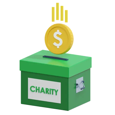 Charity Box  3D Icon