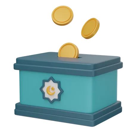 Charity Box  3D Icon