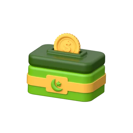 Charity Box  3D Icon