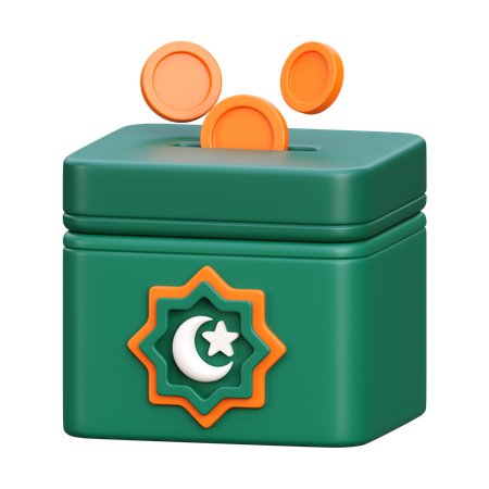 Charity Box  3D Icon