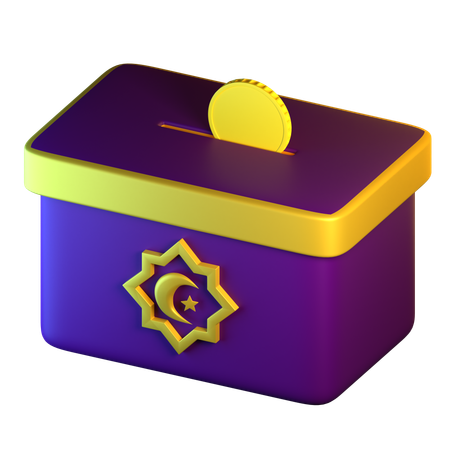 Charity Box  3D Icon