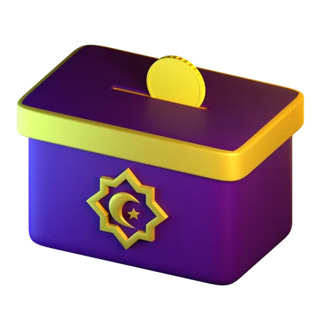 Charity Box  3D Icon