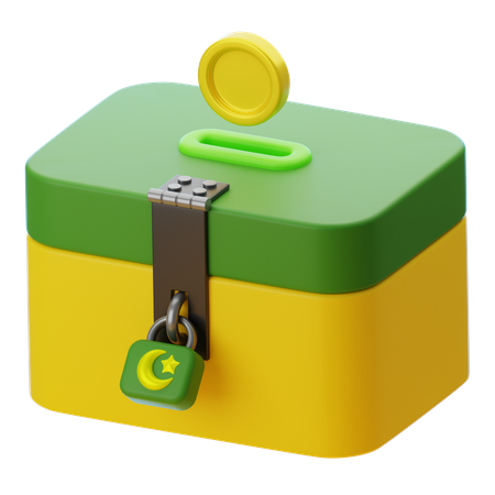 CHARITY BOX  3D Icon