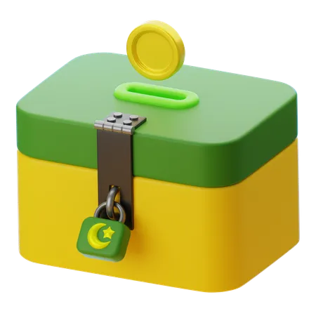 CHARITY BOX  3D Icon