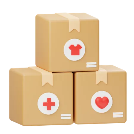 Charity Box  3D Icon