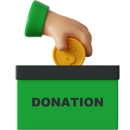 Charity box  3D Icon