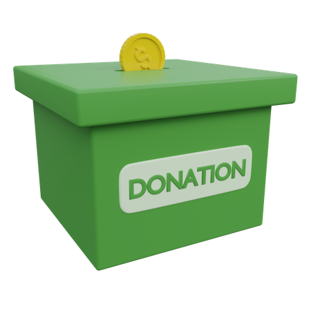 Charity Box  3D Icon