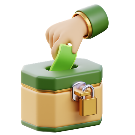 Charity Box  3D Icon