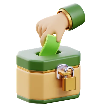 Charity Box  3D Icon