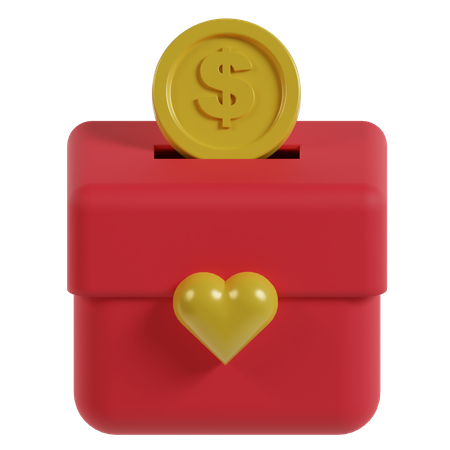 Charity Box  3D Icon