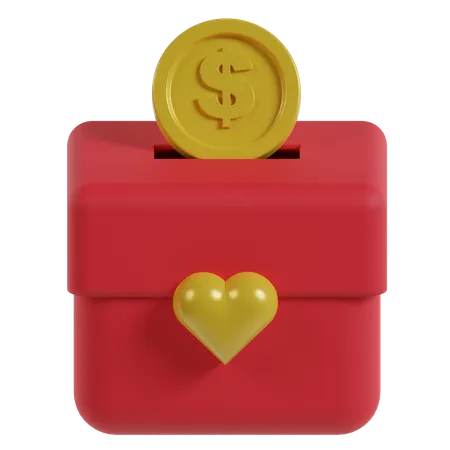 Charity Box  3D Icon