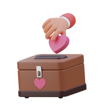 Charity Box  3D Icon