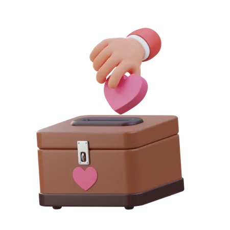 Charity Box  3D Icon