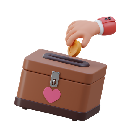 Charity Box  3D Icon