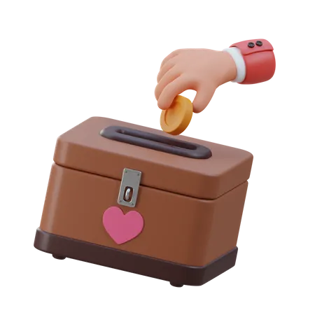 Charity Box  3D Icon