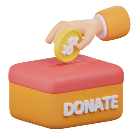 Charity Box  3D Icon