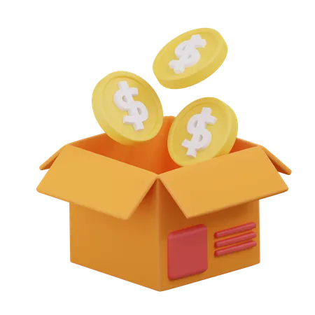 Charity Box  3D Icon