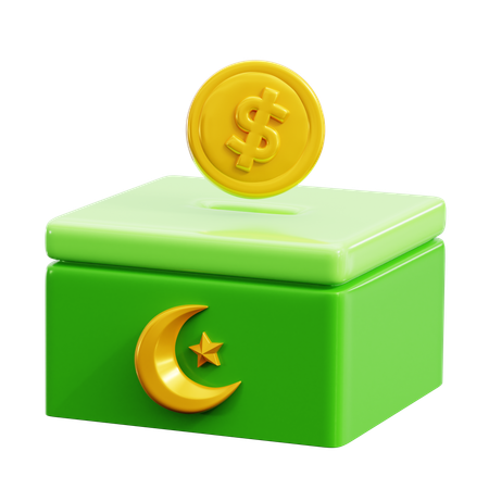 Charity Box  3D Icon