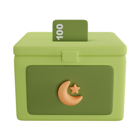 Charity Box  3D Icon